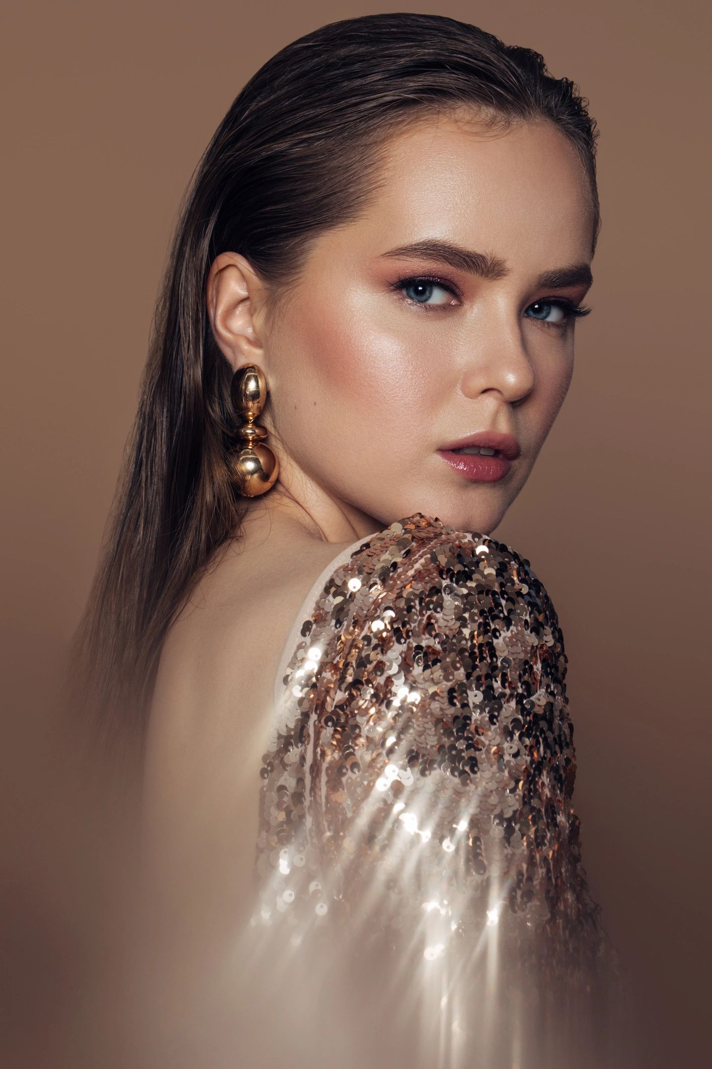 Retrato editorial de belleza